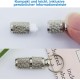 Pack of 7 Personalised Address Tags for Dogs Cats, Dog Collar Pendants, Key Ring, Address Tag Dogs, Address Capsule for Pets, Cats, Dogs Pack of 7 Personalised Address Tags for Dogs Cats, Dog Collar Pendants, Key Ring, Address Tag Dogs, Address Capsule for Pets, Cats, Dogs