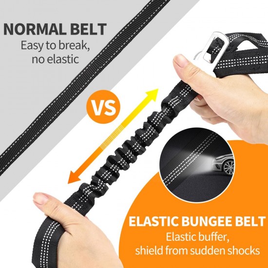 Paercute 3 Piece Set Dog Car Seat Belt Adjustable Headrest with Elastic Shock Absorber Heavy Duty Headrest Pet Seat Belt Harness Paercute 3 Piece Set Dog Car Seat Belt Adjustable Headrest with Elastic Shock Absorber Heavy Duty Headrest Pet Seat Belt Harness