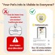 PawView Purple NFC Pet ID Tag - QR Code Anti-Lost Protection for Dogs & Cats, Customizable Smart Tag, Waterproof Silicone, No Subscription Fees PawView Purple NFC Pet ID Tag - QR Code Anti-Lost Protection for Dogs & Cats, Customizable Smart Tag, Waterproof Silicone, No Subscription Fees