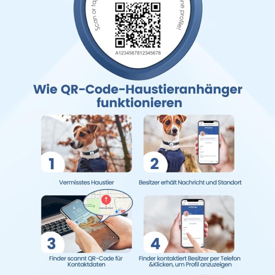 PawView Purple NFC Pet ID Tag - QR Code Anti-Lost Protection for Dogs & Cats, Customizable Smart Tag, Waterproof Silicone, No Subscription Fees PawView Purple NFC Pet ID Tag - QR Code Anti-Lost Protection for Dogs & Cats, Customizable Smart Tag, Waterproof Silicone, No Subscription Fees