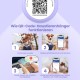 PawView Purple NFC Pet ID Tag - QR Code Anti-Lost Protection for Dogs & Cats, Customizable Smart Tag, Waterproof Silicone, No Subscription Fees PawView Purple NFC Pet ID Tag - QR Code Anti-Lost Protection for Dogs & Cats, Customizable Smart Tag, Waterproof Silicone, No Subscription Fees