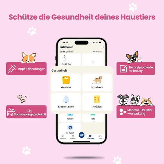 PawView Purple NFC Pet ID Tag - QR Code Anti-Lost Protection for Dogs & Cats, Customizable Smart Tag, Waterproof Silicone, No Subscription Fees PawView Purple NFC Pet ID Tag - QR Code Anti-Lost Protection for Dogs & Cats, Customizable Smart Tag, Waterproof Silicone, No Subscription Fees