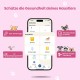 PawView Purple NFC Pet ID Tag - QR Code Anti-Lost Protection for Dogs & Cats, Customizable Smart Tag, Waterproof Silicone, No Subscription Fees PawView Purple NFC Pet ID Tag - QR Code Anti-Lost Protection for Dogs & Cats, Customizable Smart Tag, Waterproof Silicone, No Subscription Fees