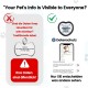PawView Purple NFC Pet ID Tag - QR Code Anti-Lost Protection for Dogs & Cats, Customizable Smart Tag, Waterproof Silicone, No Subscription Fees PawView Purple NFC Pet ID Tag - QR Code Anti-Lost Protection for Dogs & Cats, Customizable Smart Tag, Waterproof Silicone, No Subscription Fees