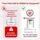 PawView Purple NFC Pet ID Tag - QR Code Anti-Lost Protection for Dogs & Cats, Customizable Smart Tag, Waterproof Silicone, No Subscription Fees PawView Purple NFC Pet ID Tag - QR Code Anti-Lost Protection for Dogs & Cats, Customizable Smart Tag, Waterproof Silicone, No Subscription Fees