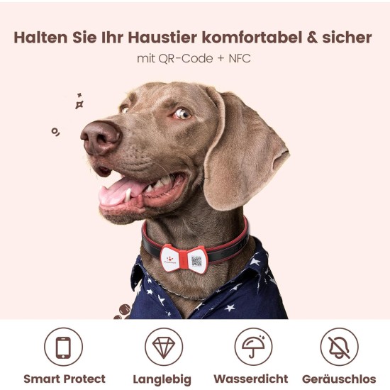PawView Purple NFC Pet ID Tag - QR Code Anti-Lost Protection for Dogs & Cats, Customizable Smart Tag, Waterproof Silicone, No Subscription Fees PawView Purple NFC Pet ID Tag - QR Code Anti-Lost Protection for Dogs & Cats, Customizable Smart Tag, Waterproof Silicone, No Subscription Fees