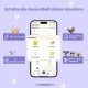 PawView Purple NFC Pet ID Tag - QR Code Anti-Lost Protection for Dogs & Cats, Customizable Smart Tag, Waterproof Silicone, No Subscription Fees PawView Purple NFC Pet ID Tag - QR Code Anti-Lost Protection for Dogs & Cats, Customizable Smart Tag, Waterproof Silicone, No Subscription Fees