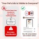 PawView Purple NFC Pet ID Tag - QR Code Anti-Lost Protection for Dogs & Cats, Customizable Smart Tag, Waterproof Silicone, No Subscription Fees PawView Purple NFC Pet ID Tag - QR Code Anti-Lost Protection for Dogs & Cats, Customizable Smart Tag, Waterproof Silicone, No Subscription Fees