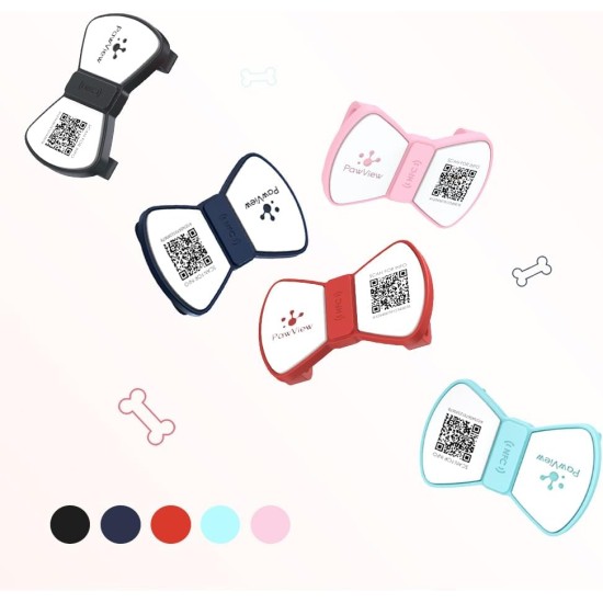 PawView Purple NFC Pet ID Tag - QR Code Anti-Lost Protection for Dogs & Cats, Customizable Smart Tag, Waterproof Silicone, No Subscription Fees PawView Purple NFC Pet ID Tag - QR Code Anti-Lost Protection for Dogs & Cats, Customizable Smart Tag, Waterproof Silicone, No Subscription Fees