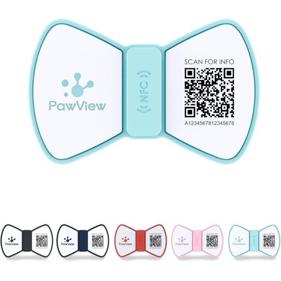 PawView Purple NFC Pet ID Tag - QR Code Anti-Lost Protection for Dogs & Cats, Customizable Smart Tag, Waterproof Silicone, No Subscription Fees PawView Purple NFC Pet ID Tag - QR Code Anti-Lost Protection for Dogs & Cats, Customizable Smart Tag, Waterproof Silicone, No Subscription Fees