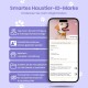 PawView Purple NFC Pet ID Tag - QR Code Anti-Lost Protection for Dogs & Cats, Customizable Smart Tag, Waterproof Silicone, No Subscription Fees PawView Purple NFC Pet ID Tag - QR Code Anti-Lost Protection for Dogs & Cats, Customizable Smart Tag, Waterproof Silicone, No Subscription Fees