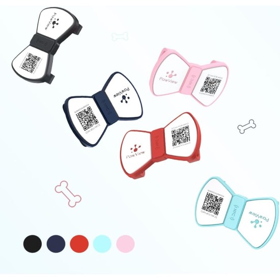 PawView Purple NFC Pet ID Tag - QR Code Anti-Lost Protection for Dogs & Cats, Customizable Smart Tag, Waterproof Silicone, No Subscription Fees PawView Purple NFC Pet ID Tag - QR Code Anti-Lost Protection for Dogs & Cats, Customizable Smart Tag, Waterproof Silicone, No Subscription Fees