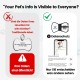 PawView Purple NFC Pet ID Tag - QR Code Anti-Lost Protection for Dogs & Cats, Customizable Smart Tag, Waterproof Silicone, No Subscription Fees PawView Purple NFC Pet ID Tag - QR Code Anti-Lost Protection for Dogs & Cats, Customizable Smart Tag, Waterproof Silicone, No Subscription Fees