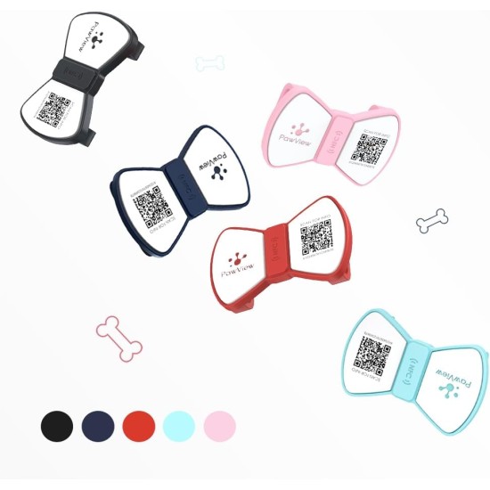 PawView Purple NFC Pet ID Tag - QR Code Anti-Lost Protection for Dogs & Cats, Customizable Smart Tag, Waterproof Silicone, No Subscription Fees PawView Purple NFC Pet ID Tag - QR Code Anti-Lost Protection for Dogs & Cats, Customizable Smart Tag, Waterproof Silicone, No Subscription Fees