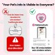 PawView Purple NFC Pet ID Tag - QR Code Anti-Lost Protection for Dogs & Cats, Customizable Smart Tag, Waterproof Silicone, No Subscription Fees PawView Purple NFC Pet ID Tag - QR Code Anti-Lost Protection for Dogs & Cats, Customizable Smart Tag, Waterproof Silicone, No Subscription Fees