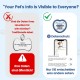 PawView Purple NFC Pet ID Tag - QR Code Anti-Lost Protection for Dogs & Cats, Customizable Smart Tag, Waterproof Silicone, No Subscription Fees PawView Purple NFC Pet ID Tag - QR Code Anti-Lost Protection for Dogs & Cats, Customizable Smart Tag, Waterproof Silicone, No Subscription Fees