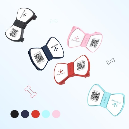 PawView Purple NFC Pet ID Tag - QR Code Anti-Lost Protection for Dogs & Cats, Customizable Smart Tag, Waterproof Silicone, No Subscription Fees PawView Purple NFC Pet ID Tag - QR Code Anti-Lost Protection for Dogs & Cats, Customizable Smart Tag, Waterproof Silicone, No Subscription Fees