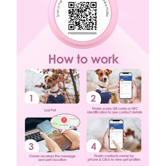 PawView Smart Pet ID Tag with QR Code & NFC - Waterproof Silicone Bow Tie Dog Tag for Lost Pet Recovery - Customizable, No GPS Required, Free App (Black) PawView Smart Pet ID Tag with QR Code & NFC - Waterproof Silicone Bow Tie Dog Tag for Lost Pet Recovery - Customizable, No GPS Required, Free App (Black)