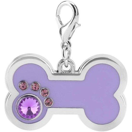 Pet ID Tag Dog Tag Personalised Pet ID Tag Pet Identification Tags Cat Tag Dog Tag Pendant Address Tag for Dog Collar for Cat and Dog (Purple) Pet ID Tag Dog Tag Personalised Pet ID Tag Pet Identification Tags Cat Tag Dog Tag Pendant Address Tag for Dog Collar for Cat and Dog (Purple)