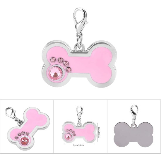 Pet ID Tag Dog Tag Personalised Pet ID Tag Pet Identification Tags Cat Tag Dog Tag Pendant Address Tag for Dog Collar for Cat and Dog (Purple) Pet ID Tag Dog Tag Personalised Pet ID Tag Pet Identification Tags Cat Tag Dog Tag Pendant Address Tag for Dog Collar for Cat and Dog (Purple)