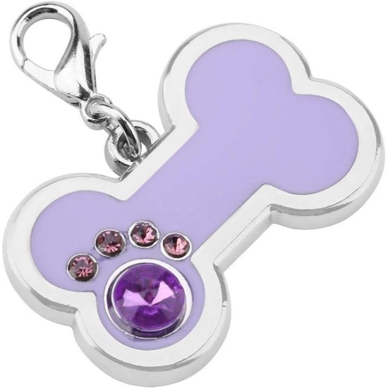 Pet ID Tag Dog Tag Personalised Pet ID Tag Pet Identification Tags Cat Tag Dog Tag Pendant Address Tag for Dog Collar for Cat and Dog (Purple) Pet ID Tag Dog Tag Personalised Pet ID Tag Pet Identification Tags Cat Tag Dog Tag Pendant Address Tag for Dog Collar for Cat and Dog (Purple)