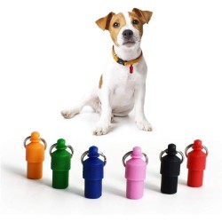 Pet ID Tags for Cats Small Dogs Puppy Capsule Shape Silent Silent Waterproof Dog ID Tags No Public Information Address Name Tag