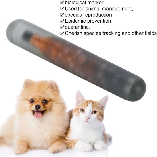 Pet Microchip, Pack of 10 1.25mm Universal Pet ID Microchip 134.2KHz /125KHZ/ Ntag216 Nfc Pet ID Tags Lightweight Glass Tube Microchip Dog for Animal/Pet/Dog/Cat/Pig Pet Microchip, Pack of 10 1.25mm Universal Pet ID Microchip 134.2KHz /125KHZ/ Ntag216 Nfc Pet ID Tags Lightweight Glass Tube Microchip Dog for Animal/Pet/Dog/Cat/Pig