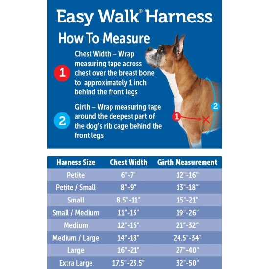 PetSafe, Easy Walk Dog Harness, The Ultimate No Pull Harness for Walks, Take Control and Teach Better Leash Behavior Small, Petrol/Grey PetSafe, Easy Walk Dog Harness, The Ultimate No Pull Harness for Walks, Take Control and Teach Better Leash Behavior Small, Petrol/Grey