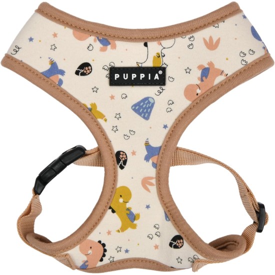 Puppia Spring and Summer Fashion Over-The-Head Dog Harness, Beige_Minmi, Medium Puppia Spring and Summer Fashion Over-The-Head Dog Harness, Beige_Minmi, Medium