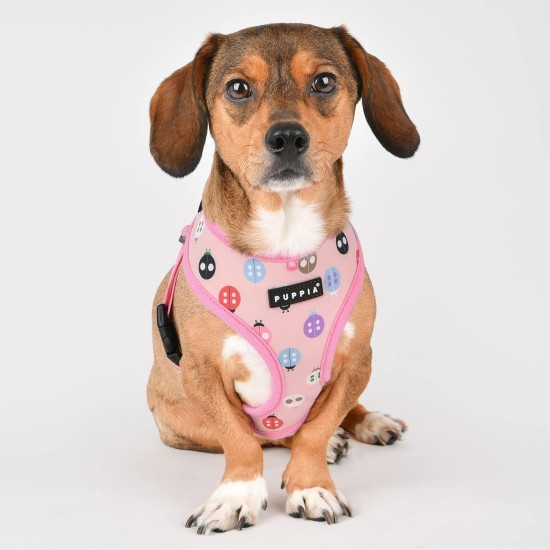 Puppia Spring and Summer Fashion Over-The-Head Dog Harness, Beige_Minmi, Medium Puppia Spring and Summer Fashion Over-The-Head Dog Harness, Beige_Minmi, Medium