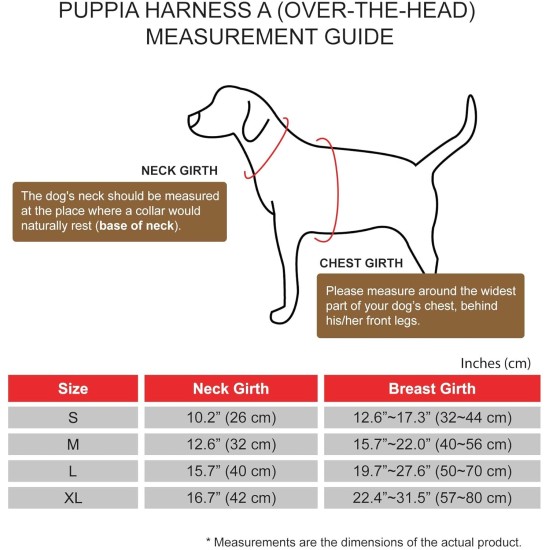 Puppia Spring and Summer Fashion Over-The-Head Dog Harness, Beige_Minmi, Medium Puppia Spring and Summer Fashion Over-The-Head Dog Harness, Beige_Minmi, Medium