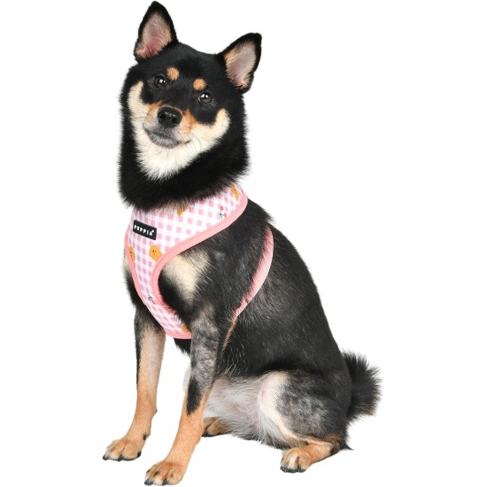 Puppia Spring and Summer Fashion Over-The-Head Dog Harness, Beige_Minmi, Medium Puppia Spring and Summer Fashion Over-The-Head Dog Harness, Beige_Minmi, Medium