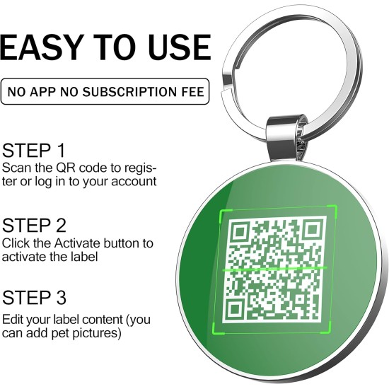 QR Code Dog Tag ID Personalised Social Online Site Free Online Pet Profile Modificable Privacy Control No App Required (Round) QR Code Dog Tag ID Personalised Social Online Site Free Online Pet Profile Modificable Privacy Control No App Required (Round)