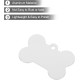QUARKZMAN Bone Shaped Dog Sign Animal ID Labels 38 mm x 25 mm / 1.5 x 1 Inch Metal Silver Tone Blank Dog Labels Cat Labels with Ring for Dog Cat Pendant Craft Pack of 10 QUARKZMAN Bone Shaped Dog Sign Animal ID Labels 38 mm x 25 mm / 1.5 x 1 Inch Metal Silver Tone Blank Dog Labels Cat Labels with Ring for Dog Cat Pendant Craft Pack of 10