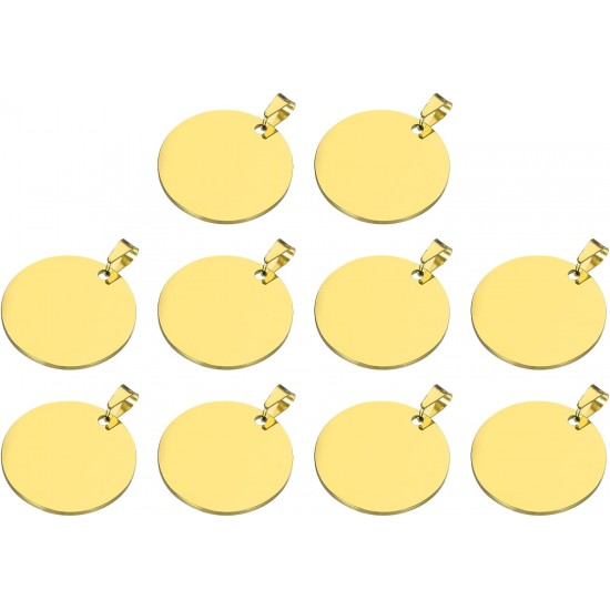 QUARKZMAN Metal Round Tags Stamps, Black Blank Dog Tags 1.18 Inch Circle DIY Engraving Blank Tags Pack of 10, Stainless Steel with Hole for Pet Dog ID Tags QUARKZMAN Metal Round Tags Stamps, Black Blank Dog Tags 1.18 Inch Circle DIY Engraving Blank Tags Pack of 10, Stainless Steel with Hole for Pet Dog ID Tags