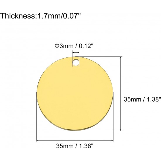 QUARKZMAN Metal Round Tags Stamps, Black Blank Dog Tags 1.18 Inch Circle DIY Engraving Blank Tags Pack of 10, Stainless Steel with Hole for Pet Dog ID Tags QUARKZMAN Metal Round Tags Stamps, Black Blank Dog Tags 1.18 Inch Circle DIY Engraving Blank Tags Pack of 10, Stainless Steel with Hole for Pet Dog ID Tags