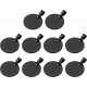 QUARKZMAN Metal Round Tags Stamps, Black Blank Dog Tags 1.18 Inch Circle DIY Engraving Blank Tags Pack of 10, Stainless Steel with Hole for Pet Dog ID Tags QUARKZMAN Metal Round Tags Stamps, Black Blank Dog Tags 1.18 Inch Circle DIY Engraving Blank Tags Pack of 10, Stainless Steel with Hole for Pet Dog ID Tags
