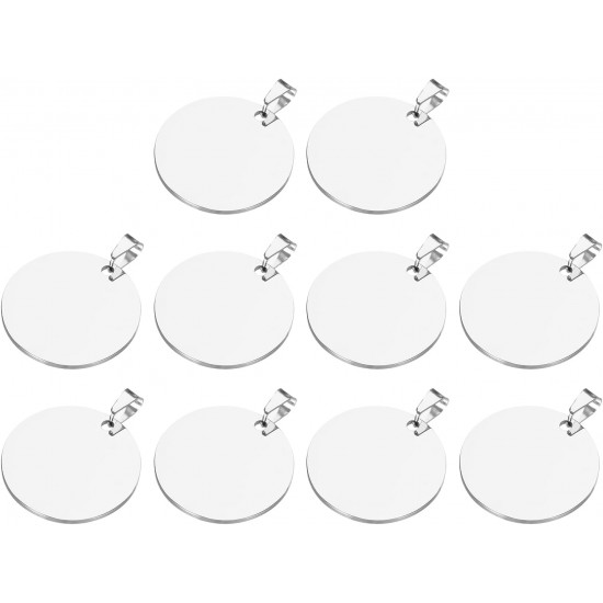QUARKZMAN Metal Round Tags Stamps, Black Blank Dog Tags 1.18 Inch Circle DIY Engraving Blank Tags Pack of 10, Stainless Steel with Hole for Pet Dog ID Tags QUARKZMAN Metal Round Tags Stamps, Black Blank Dog Tags 1.18 Inch Circle DIY Engraving Blank Tags Pack of 10, Stainless Steel with Hole for Pet Dog ID Tags