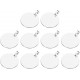 QUARKZMAN Metal Round Tags Stamps, Black Blank Dog Tags 1.18 Inch Circle DIY Engraving Blank Tags Pack of 10, Stainless Steel with Hole for Pet Dog ID Tags QUARKZMAN Metal Round Tags Stamps, Black Blank Dog Tags 1.18 Inch Circle DIY Engraving Blank Tags Pack of 10, Stainless Steel with Hole for Pet Dog ID Tags