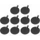 QUARKZMAN Metal Round Tags Stamps, Black Blank Dog Tags 1.18 Inch Circle DIY Engraving Blank Tags Pack of 10, Stainless Steel with Hole for Pet Dog ID Tags QUARKZMAN Metal Round Tags Stamps, Black Blank Dog Tags 1.18 Inch Circle DIY Engraving Blank Tags Pack of 10, Stainless Steel with Hole for Pet Dog ID Tags