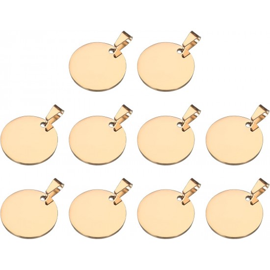 QUARKZMAN Metal Round Tags Stamps, Black Blank Dog Tags 1.18 Inch Circle DIY Engraving Blank Tags Pack of 10, Stainless Steel with Hole for Pet Dog ID Tags QUARKZMAN Metal Round Tags Stamps, Black Blank Dog Tags 1.18 Inch Circle DIY Engraving Blank Tags Pack of 10, Stainless Steel with Hole for Pet Dog ID Tags