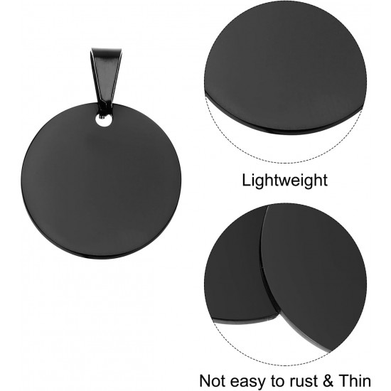 QUARKZMAN Metal Round Tags Stamps, Golden Blank Dog Tags 1.38 Inch Circle DIY Engraving Blank Tags Pack of 5, Stainless Steel with Hole for Pet Dog ID Tags, Pendant Decoration, Craft Tags QUARKZMAN Metal Round Tags Stamps, Golden Blank Dog Tags 1.38 Inch Circle DIY Engraving Blank Tags Pack of 5, Stainless Steel with Hole for Pet Dog ID Tags, Pendant Decoration, Craft Tags