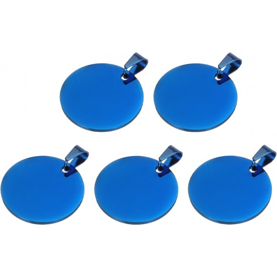 QUARKZMAN Metal Round Tags Stamps, Golden Blank Dog Tags 1.38 Inch Circle DIY Engraving Blank Tags Pack of 5, Stainless Steel with Hole for Pet Dog ID Tags, Pendant Decoration, Craft Tags QUARKZMAN Metal Round Tags Stamps, Golden Blank Dog Tags 1.38 Inch Circle DIY Engraving Blank Tags Pack of 5, Stainless Steel with Hole for Pet Dog ID Tags, Pendant Decoration, Craft Tags