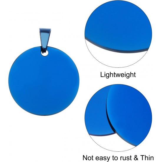 QUARKZMAN Metal Round Tags Stamps, Golden Blank Dog Tags 1.38 Inch Circle DIY Engraving Blank Tags Pack of 5, Stainless Steel with Hole for Pet Dog ID Tags, Pendant Decoration, Craft Tags QUARKZMAN Metal Round Tags Stamps, Golden Blank Dog Tags 1.38 Inch Circle DIY Engraving Blank Tags Pack of 5, Stainless Steel with Hole for Pet Dog ID Tags, Pendant Decoration, Craft Tags