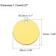 QUARKZMAN Metal Round Tags Stamps, Golden Blank Dog Tags 1.38 Inch Circle DIY Engraving Blank Tags Pack of 5, Stainless Steel with Hole for Pet Dog ID Tags, Pendant Decoration, Craft Tags QUARKZMAN Metal Round Tags Stamps, Golden Blank Dog Tags 1.38 Inch Circle DIY Engraving Blank Tags Pack of 5, Stainless Steel with Hole for Pet Dog ID Tags, Pendant Decoration, Craft Tags
