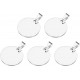 QUARKZMAN Metal Round Tags Stamps, Golden Blank Dog Tags 1.38 Inch Circle DIY Engraving Blank Tags Pack of 5, Stainless Steel with Hole for Pet Dog ID Tags, Pendant Decoration, Craft Tags QUARKZMAN Metal Round Tags Stamps, Golden Blank Dog Tags 1.38 Inch Circle DIY Engraving Blank Tags Pack of 5, Stainless Steel with Hole for Pet Dog ID Tags, Pendant Decoration, Craft Tags