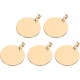 QUARKZMAN Metal Round Tags Stamps, Golden Blank Dog Tags 1.38 Inch Circle DIY Engraving Blank Tags Pack of 5, Stainless Steel with Hole for Pet Dog ID Tags, Pendant Decoration, Craft Tags QUARKZMAN Metal Round Tags Stamps, Golden Blank Dog Tags 1.38 Inch Circle DIY Engraving Blank Tags Pack of 5, Stainless Steel with Hole for Pet Dog ID Tags, Pendant Decoration, Craft Tags