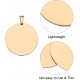 QUARKZMAN Metal Round Tags Stamps, Golden Blank Dog Tags 1.38 Inch Circle DIY Engraving Blank Tags Pack of 5, Stainless Steel with Hole for Pet Dog ID Tags, Pendant Decoration, Craft Tags QUARKZMAN Metal Round Tags Stamps, Golden Blank Dog Tags 1.38 Inch Circle DIY Engraving Blank Tags Pack of 5, Stainless Steel with Hole for Pet Dog ID Tags, Pendant Decoration, Craft Tags