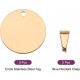 QUARKZMAN Metal Round Tags Stamps, Golden Blank Dog Tags 1.38 Inch Circle DIY Engraving Blank Tags Pack of 5, Stainless Steel with Hole for Pet Dog ID Tags, Pendant Decoration, Craft Tags QUARKZMAN Metal Round Tags Stamps, Golden Blank Dog Tags 1.38 Inch Circle DIY Engraving Blank Tags Pack of 5, Stainless Steel with Hole for Pet Dog ID Tags, Pendant Decoration, Craft Tags