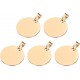 QUARKZMAN Metal Round Tags Stamps, Golden Blank Dog Tags 1.38 Inch Circle DIY Engraving Blank Tags Pack of 5, Stainless Steel with Hole for Pet Dog ID Tags, Pendant Decoration, Craft Tags QUARKZMAN Metal Round Tags Stamps, Golden Blank Dog Tags 1.38 Inch Circle DIY Engraving Blank Tags Pack of 5, Stainless Steel with Hole for Pet Dog ID Tags, Pendant Decoration, Craft Tags